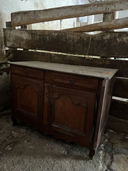 Buffet in natural wood, 19th century