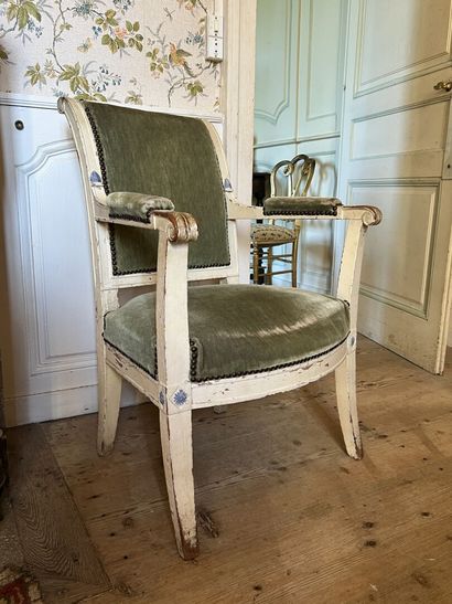 Directoire period molded and carved wood...