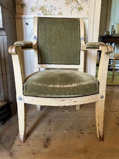 Directoire period molded and carved wood...