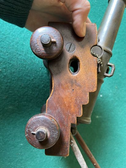 Model of the Alma marine gun. Rifled barrel,...