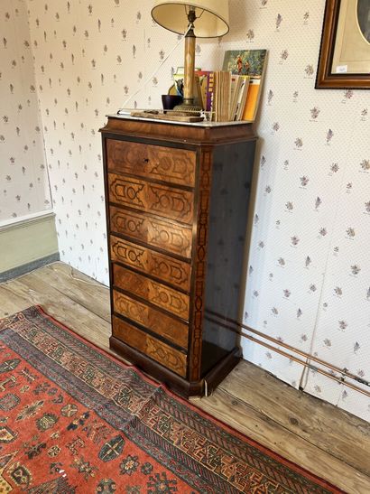 Secretary simulating a chiffonier in rosewood...