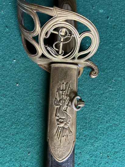 Danish naval officer's saber. Handle with...