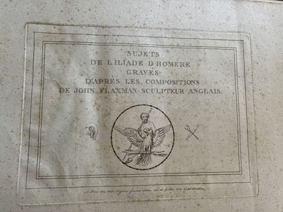 HOMERE

Subject of the Iliad engraved by...