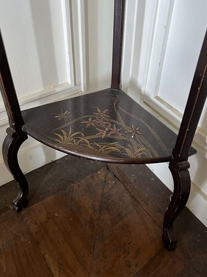 Small living room table in lacquered wood,...
