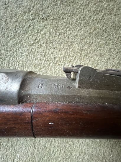 Bolt action rifle, model 1866. Barrel dated...