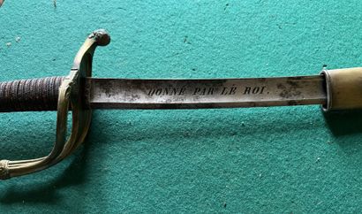 Infantry officer's saber, model 1821, given...
