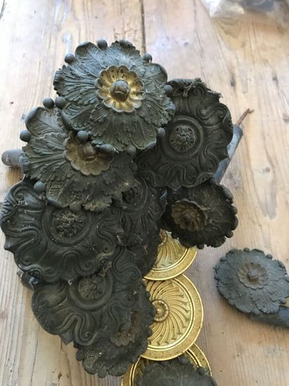 A set of gilt bronze embrace holders from...