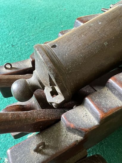 Model of the Alma marine gun. Rifled barrel,...