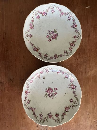 CHINE XVIIIe

Paire d'assiettes calottes...