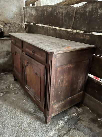 Buffet in natural wood, 19th century