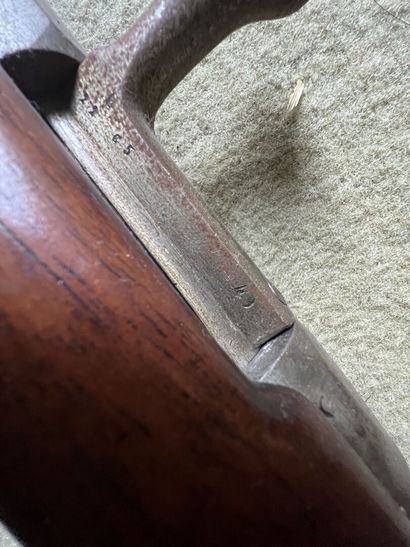 Bolt action rifle, model 1866. Barrel dated...