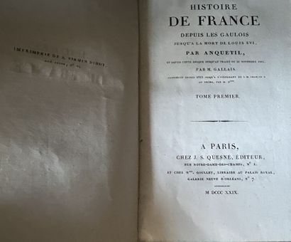 ANQUETIL, History of France, 13 volumes,...