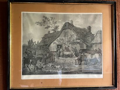 Mannette F de gravures, lithographies et...