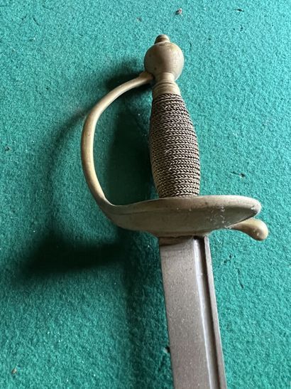 Infantry saber. Fully filigree fuse. Brass...