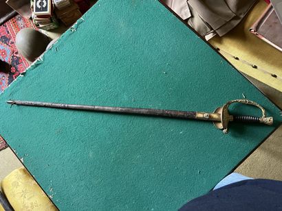 Officer's sword, model 1817 with chasing....