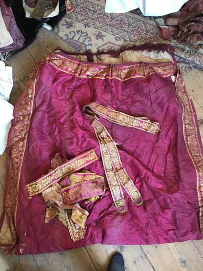 Pair of bell cords, Restoration period, gilt...