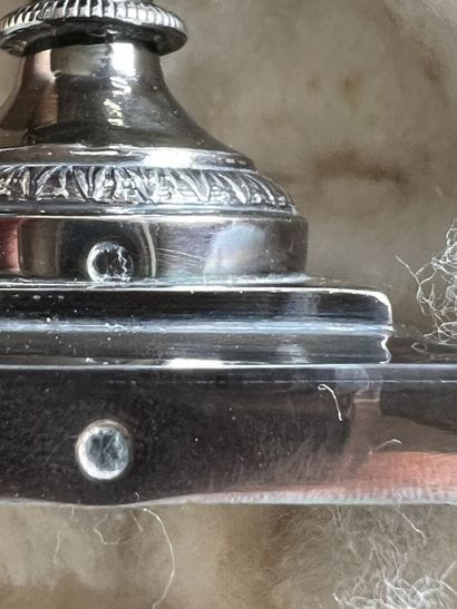 
Paire de moutardiers en argent, poinçon...