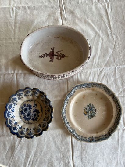 Lot in earthenware XVIIIth and XIXth century...
