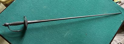 Court sword. Fuse entirely filigree of iron...