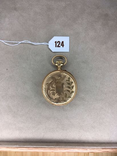 Gold gousset watch. The case signed A La...