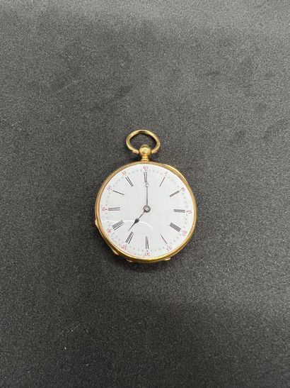 18K yellow gold 750‰ pocket watch. Radiant...
