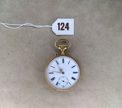 Gold gousset watch. The case signed A La...