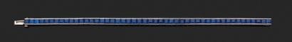 Bracelet articulated line of calibrated rectangular...