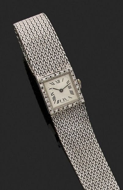 Ladies' watch in 18K white gold 750‰. White...