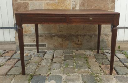 Mahogany and mahogany veneer rectangular...