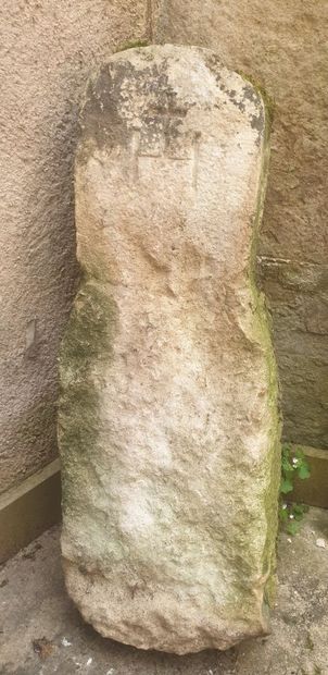 Two stone milestones from the 17th and 18th...