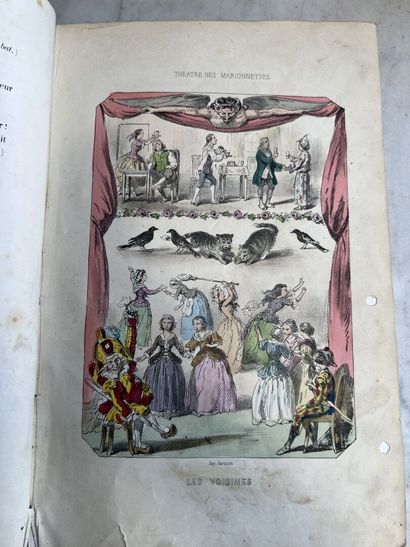 Puppet Theatre, Paris, 1863 

In-4

Brown...