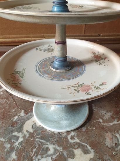 SEVRES, 1860

Porcelain dumb waiter with...