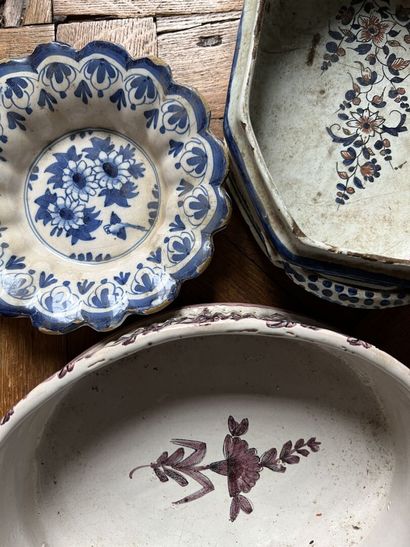 18th and 19th century earthenware lot including...