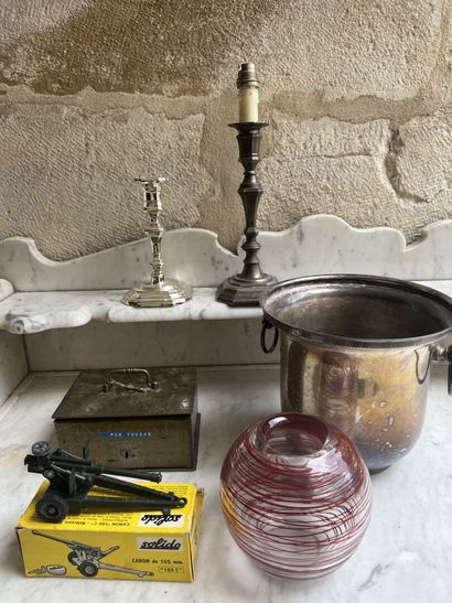 MANNETTE including two candlesticks, silver...