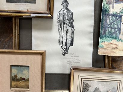 Lot of framed pieces