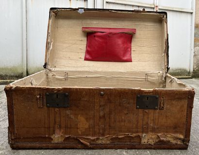 Canvas and leather trunk from the Napoleon...