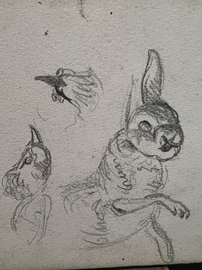 Lot of five sketchbooks, 19th century

Studies...