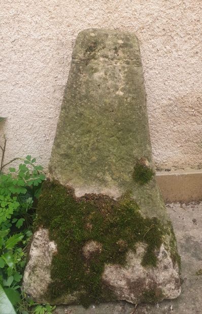 Two stone milestones from the 17th and 18th...