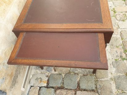 Mahogany and mahogany veneer rectangular...