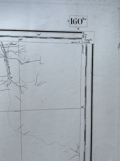 Set of four topographic maps from the beginning...