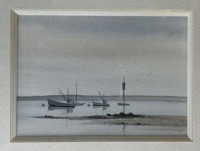Modern school 

Landscape with a sailboat

Watercolor...