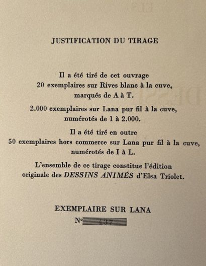 Lot of five books including: 

- Elsa Triolet's...
