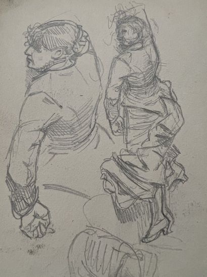 Lot of five sketchbooks, 19th century

Studies...