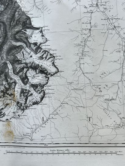 Set of four topographic maps from the beginning...
