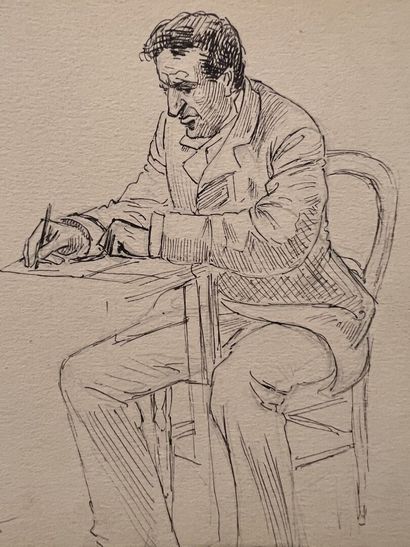 Lot of five sketchbooks, 19th century

Studies...