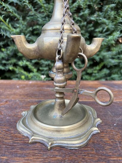 Bronze lamp. Italy, beginning of the XIXth...