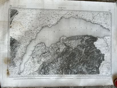 Set of four topographic maps from the beginning...