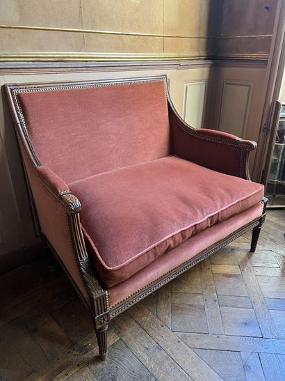 Small bench in the Louis XVI style

H.86,...