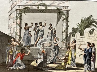 Series of three neo-classical engravings

Thematic...