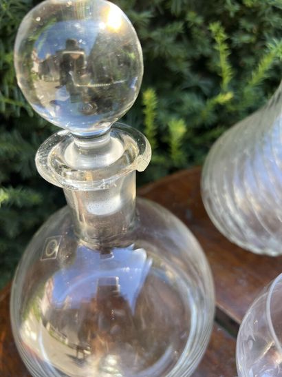 Set of glasses and carafes